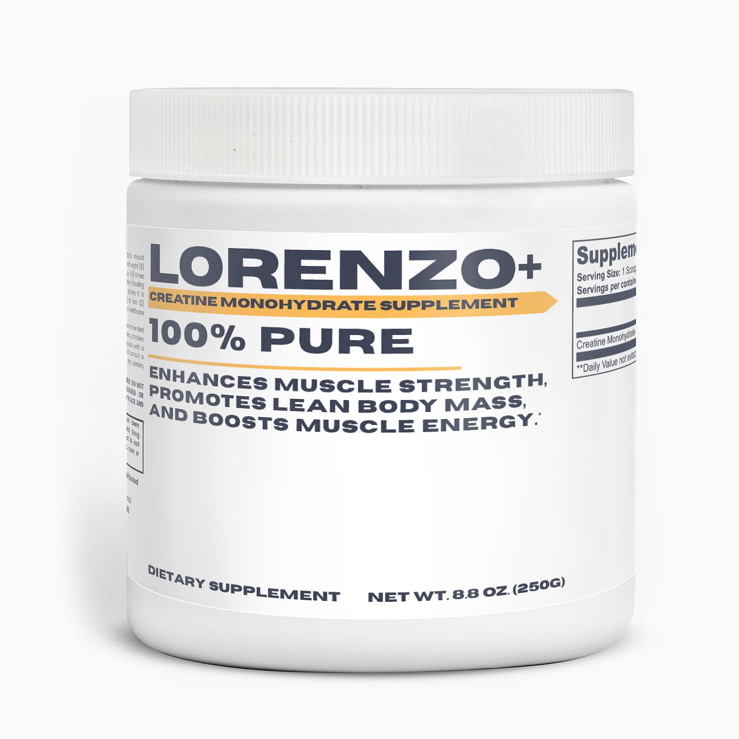 Lorenzo+ | Creatine Monohydrate Supplement